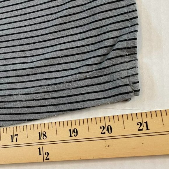 Mossimo Womens Gray and Black Sleeveless Scoop Neck Striped Maxi Dress Size XS - Picture 8 of 8